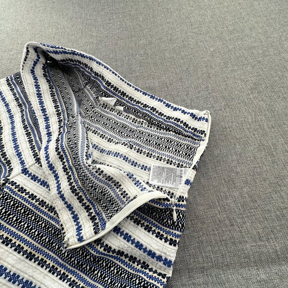 GAP Boho Shorts Striped‎ Embroidered Side Zipper Mid Rise Cotton Blend Size 4 - Picture 9 of 12